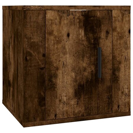 vidaXL Meuble TV mural Chêne fumé 40x34 5x40 cm