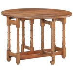 vidaXL Table de salle à manger Rond 110x76 cm Bois de manguier massif