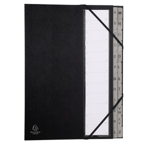 Trieur Rigide Ordonator Alphabétique Dos Extensible 24 Compartiments A À Z - X 8 - Exacompta