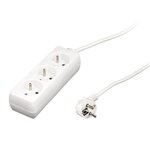 Bloc Multiprise ZENITECH 3 Prises 16A - Blanc