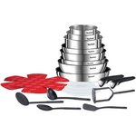 TEFAL Ingenio Emotion Batterie de cuisine 22 pieces Inox Tous feux dont induction L925SM14
