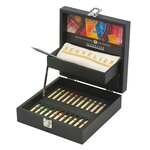 Coffret noir 24 Pastels à l'huile