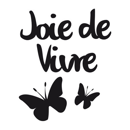 Autocollant mural  joie de vivre