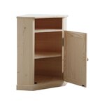 Petit meuble d'angle en bois brut