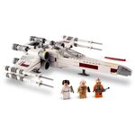 Lego star wars75301 le x-wing fighter de luke skywalker jeu de combat avec la princesse leia et la figurine de droide r2-d2