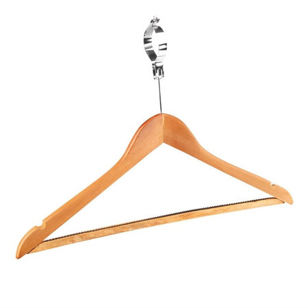 Cintres en bois avec anneau de sécurité - lot de 10 - bolero -  - bois