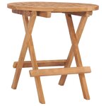 vidaXL Mobilier à dîner d'extérieur pliable 3 Pièces Bois solide de teck