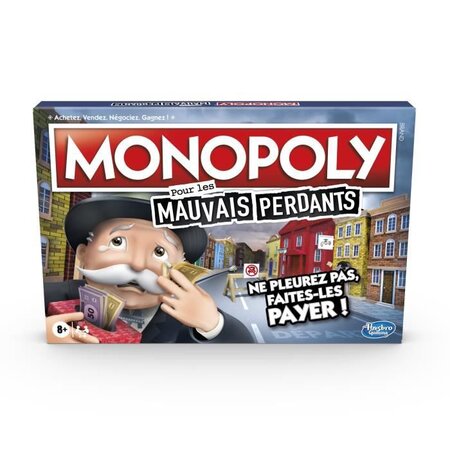 Monopoly mauvais perdants - jeu de societe - jeu de plateau - version française