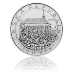 Pièce de monnaie 200 Korun République Tchèque Première défenestration de Prague 2019 – Argent