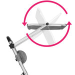 Tectake Transat de jardin Lorella  - gris tacheté
