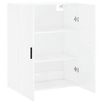 vidaXL Armoire murale blanc brillant 69 5x34x90 cm