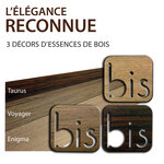 Numéro 4-Numéro adhésif pour boîtes aux lettres - Résine de 3 mm, hauteur environ 50 mm - Taurus (chêne foncé)