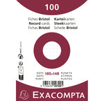 Paquet 100 Fiches Sous Film - Bristol Dots Non Perforé - 105x148mm - X 20 - Exacompta