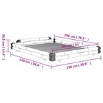 vidaXL Cadre de lit Bambou 160x200 cm