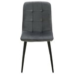 Chaise Salle à Manger Gris Design Moderne