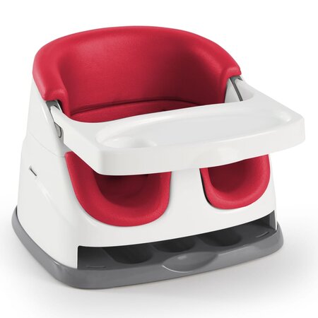 Ingenuity Siège d'appoint pour bébé 2 en 1 Baby Base Rouge coquelicot