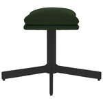 vidaXL Repose-pied Vert foncé 60x60x36 cm Velours