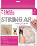 Tableau Licorne String Art Carre En Bois 220X220X9mm