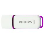 Philips clé usb 2.0 snow 64 go blanc et violet