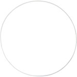 5 cercles en métal blanc - Ø 30 cm