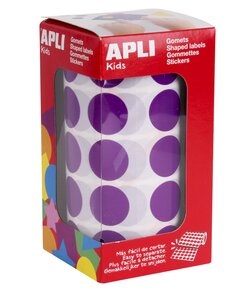 Gommettes rouleau Rond Ø 20 mm lilas x 1 770