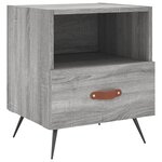 vidaXL Table de chevet gris sonoma 40x35x47 5 cm bois d’ingénierie