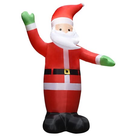vidaXL Père Noël gonflable avec LED Décoration de Noël IP44 4 5 m