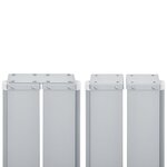vidaXL Auvent latéral rétractable Crème 140 x 600 cm
