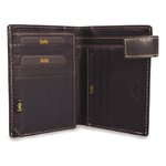 Portefeuille en cuir noir lois expedition