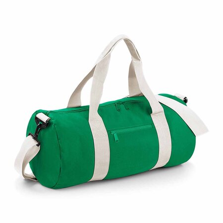 Sac de voyage toile - 20 l - varsity barrel bag - bg140 - vert kelly