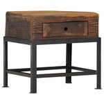 vidaXL Table de chevet 40 x 35 x 40 cm Bois de récupération massif
