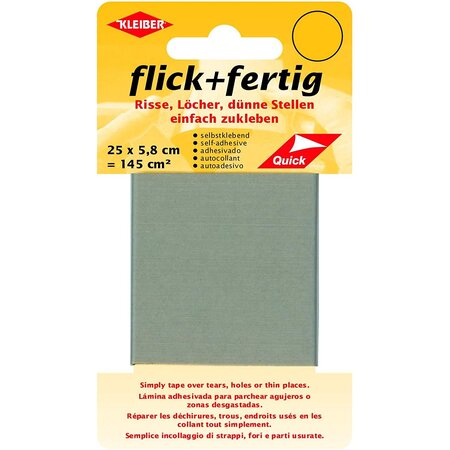 Set de réparation Flick + Fertig Nylon Adhésifs 250 x 58 mm Gris clair KLEIBER