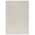 vidaXL Tapis shaggy à poils longs Crème 140x200 cm