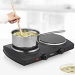 Princess Plaque de cuisson double vitrocéramique 2000 W Noir