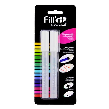 Marqueurs Fill'It vides 4 5mm (lot de 2)