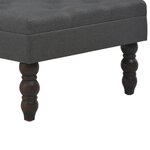 vidaXL Tabouret Gris foncé 60x60x36 cm Polyester