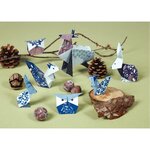 Pochette de 60 feuilles Origami 3 formats animaux de la forêt