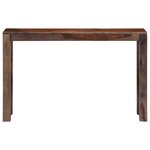 vidaXL Table console Gris 120x30x76 cm Bois de Sesham massif