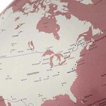 Globe terrestre lumineux Evolve Ø 30 cm - Rouge