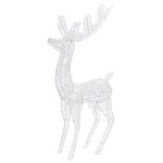 vidaXL Renne de Noël XXL Acrylique 250 LED 180 cm Blanc froid