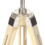 vidaXL Lampadaire à trépied Bois de manguier massif 140 cm