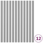 vidaXL Manchons en mousse pour poteau de trampoline 12 Pièces 92 5cm Gris
