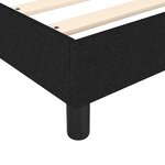 vidaXL Sommier à ressorts de lit Noir 140x190 cm Tissu