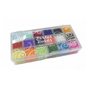 Boite de perles transparentes