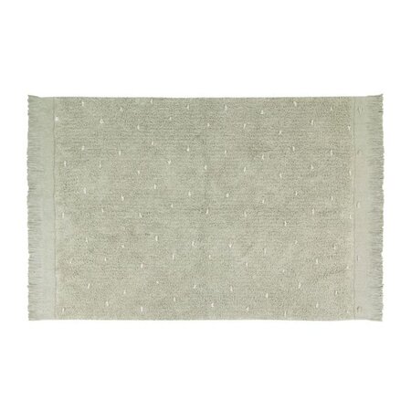 Tapis coton lavable Woods Symphony olive - 140 x 200 cm