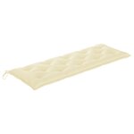 vidaXL Banc de jardin avec coussin 157 cm Bois d'acacia massif