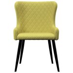 vidaXL Chaises à manger lot de 6 vert tissu