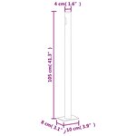 vidaXL Auvent latéral rétractable de patio 170x300 cm Rouge