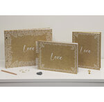 Album Photos À Spirales 50 Pages Blanches - Format 32x22cm - Kraft - Exacompta