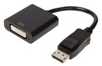Câble adaptateur Valueline DisplayPort mâle 1.2 vers DVI-D femelle 20cm (Noir)